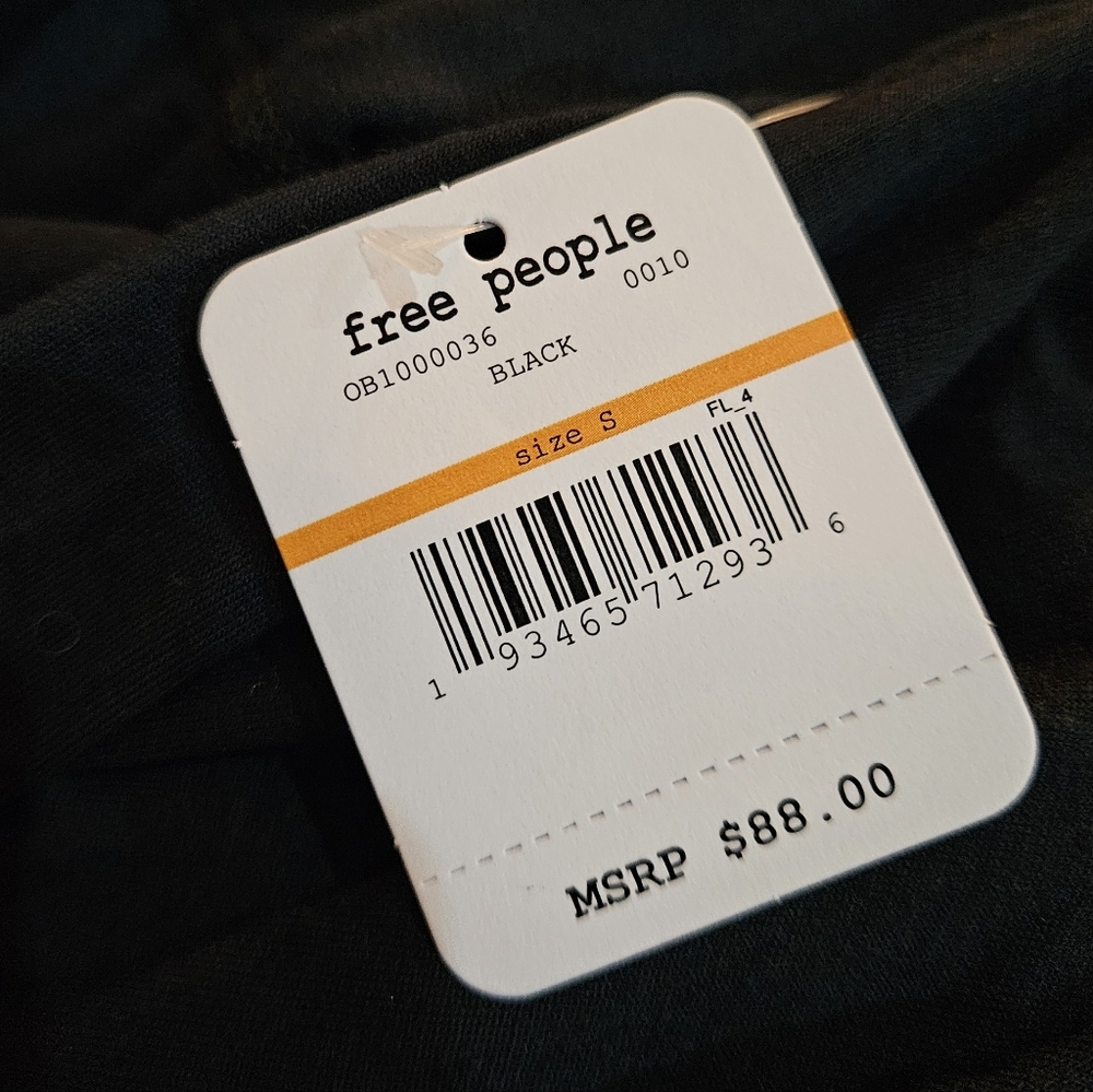 Free People Maddie PJ Lounge Pants High Rise Wide Leg Lace Stretchy Black Sm NWT - Picture 3 of 16